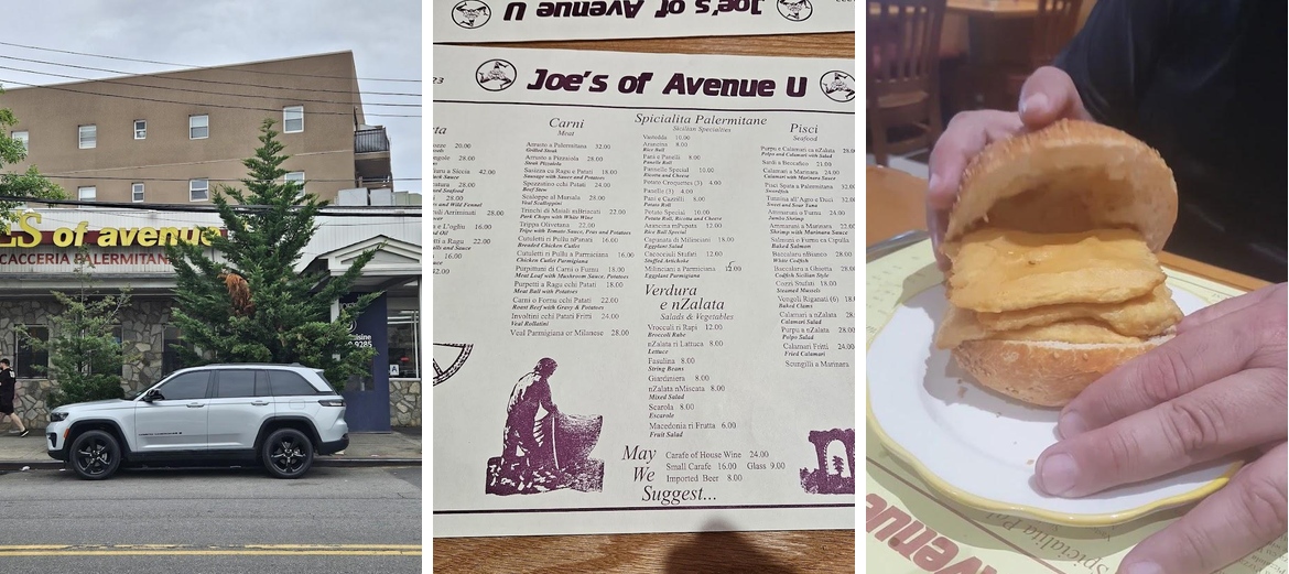 Joe's of Avenue U Menu