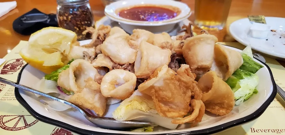 Fried Calamari with Medium Sauce